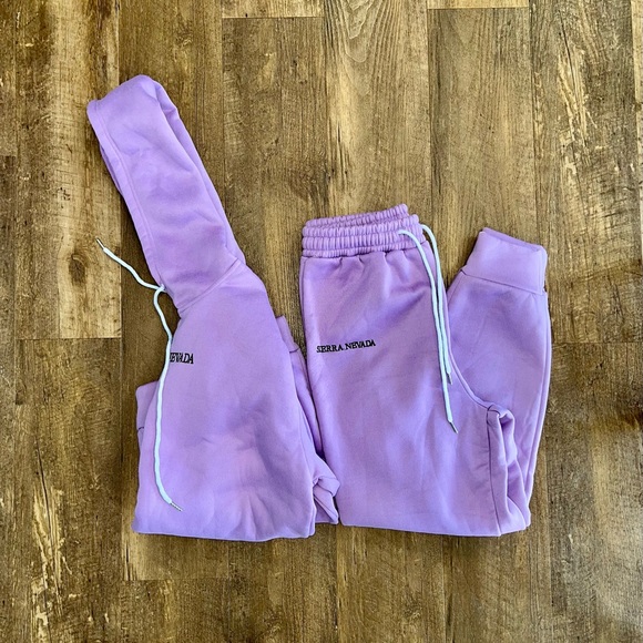 SHEIN Drop Shoulder Hoodie & Sweats Set - Picture 2 of 7